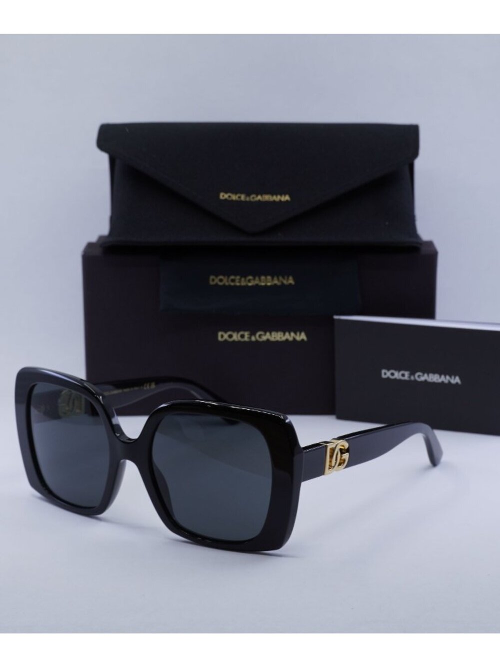 Dolce & Gabbana DG4475 501/87 Square Sunglasses - Black / Dark Grey